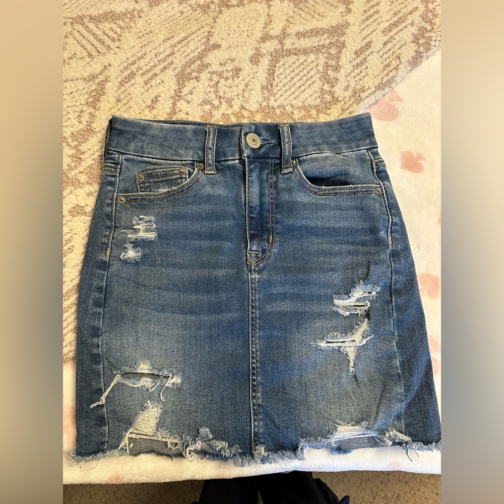 American Eagle Outfitters Blue Denim Skirt
